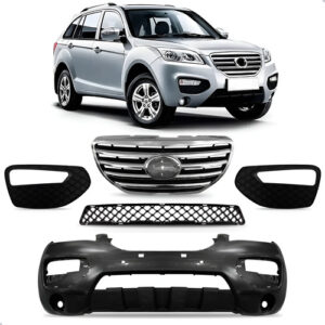 Parachoque Para Lifan X60 2013 A 2016  Com Grades 1a Linha  Preto