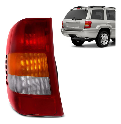 Lanterna Traseira Grand Cherokee 1999 A 2004 1ª Linha Direito Vermelho