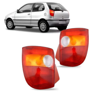 Jogo Sinaleira Traseira Palio 1996 1997 98 1999 2000 Tricolo Vermelho