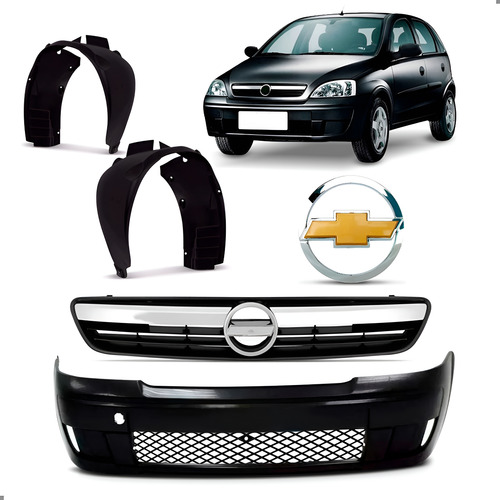 Kit Frente Para Corsa Montana 2003 2004 2005 2006 A 2009 Preto