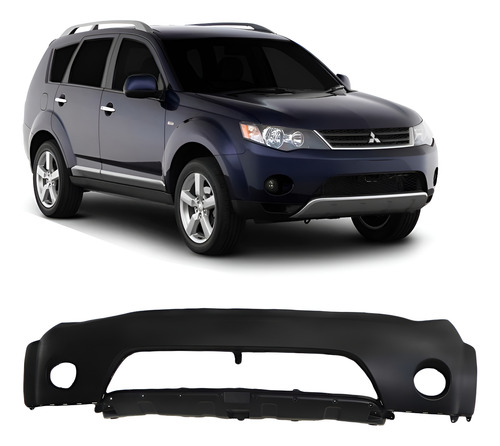 Parachoque Dianteiro Outlander 2007/2009 1a Linha  Preto