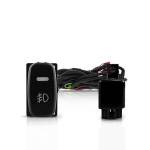 Kit Farol Auxiliar L200 Triton 2011 2012 Com Moldura Preta.