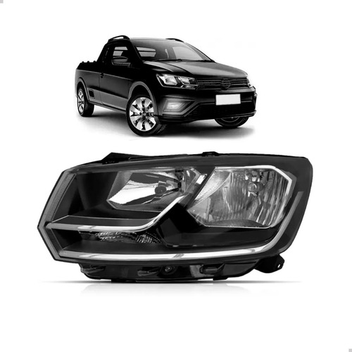 Farol Saveiro 16 17 2018 2019 2020 Gvii Foco Duplo 1ª Linha Esquerdo/motorista