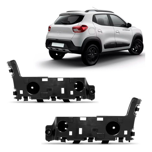 Par Guia Parachoque Traseiro Kwid 2018 2019 2020 2021 A 2023