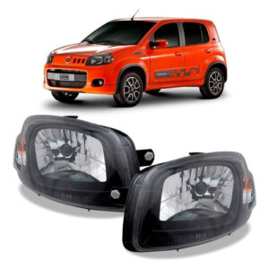 Par Farol Uno Novo Way 2010 A 2013 Mascara Negra