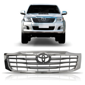 Tela Frontal Hilux Srv 2012 A 2018 Cromado E Cinza Cromada