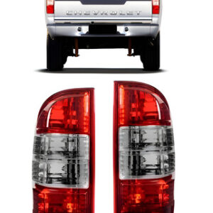 Par Sinaleira Traseira S10 09 10 11 Bicolor Cristal Vermelho
