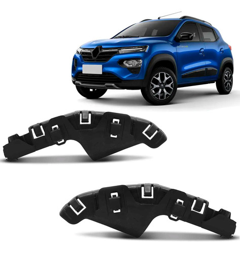 Par Guia Parachoque Dianteiro Kwid 2018 2019 A 2023