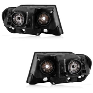 Par Farol Grand Cherokee 1999 A 2001 Cromado Direito