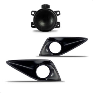 Par Grade Milhas Para Fiat Cronos 2017 A 2022 C/tampa Milha Preto Ambos Os Lados