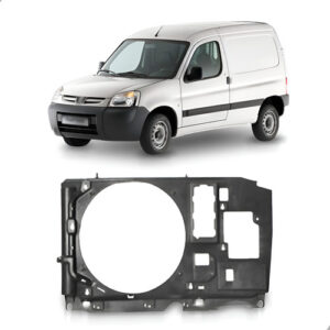 Suporte Radiador Para Peugeot Partner 1998 A 2008 Defletor Preto