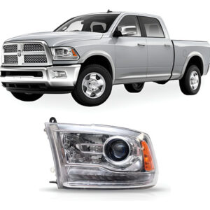 Farol Dodge Ram 2500 16 A 17 Cromado Elet C/led 1a Linha Esquerdo/motorista