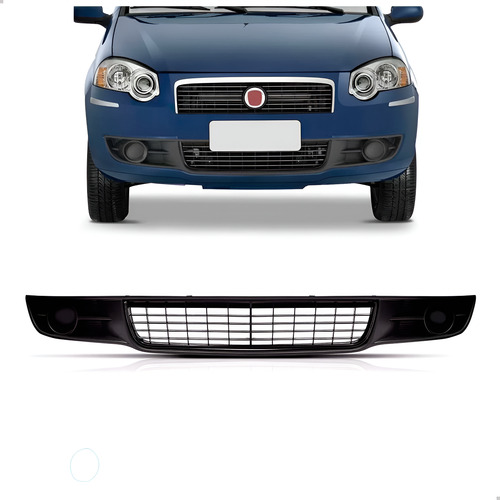 Grade Palio 2010 2011 2012 Central Friso S/moldura 1a Linha Plástico