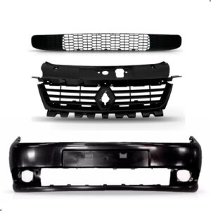 Kit Frente Parachoque Dianteiro Para Symbol 2009 A 2013 Preto