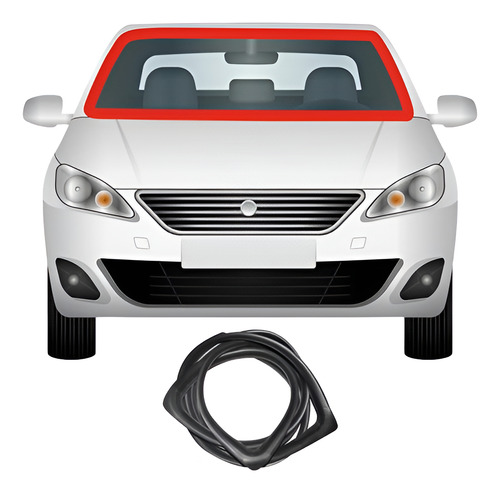 Borracha Para-brisas C/ Esponja Uno/mille/premio/elba --