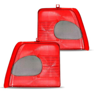 Par Lente Lanterna Traseira Tempra 1996 A 1999 (pingo) Fume Vermelho