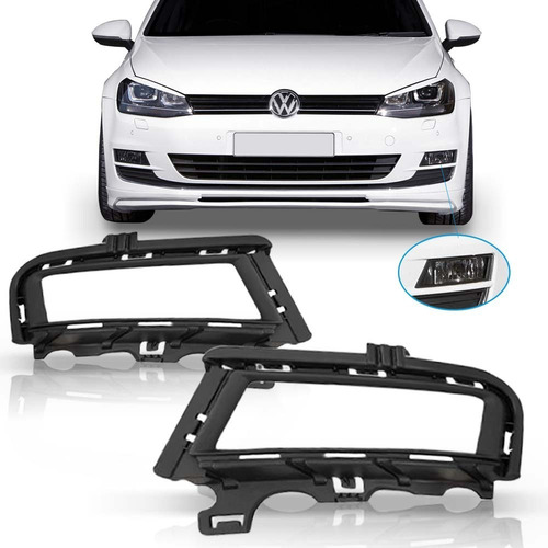 Par Suporte Farol Auxiliar Golf 2014 2015 2016 2017 Tsi Preto