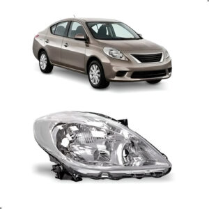 Farol Manual Para Versa 2011 2012 2013 2014 1ª Linha Direito/passageiro