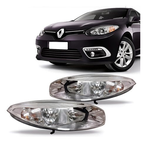 Par Farol Fluence Renault 2010 2011 2012 2013 2014 Direito E Esquerdo Par