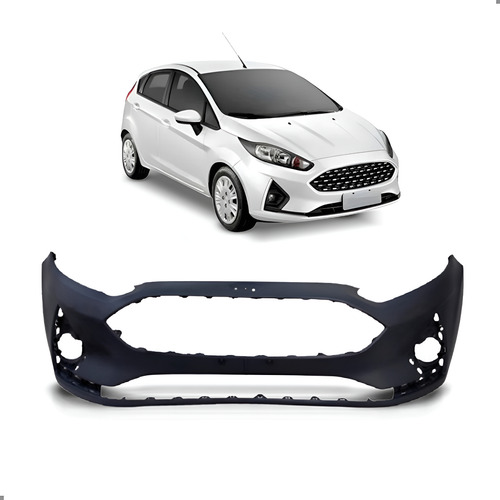 Parachoque Dianteiro Para Fiesta 2018 2019 Preto