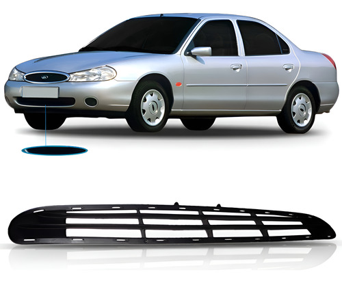 Grade Inferior Mondeo 1997 1998 1999 2000 Central Parachoque Preta