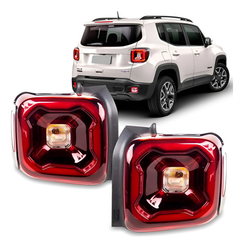 Par Sinaleira Traseira Renegade Trailhawk 2019 A 21 Com Led