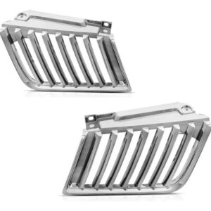 Par Tela Frontal Radiador L200 Triton Cromada 2007 A 2010