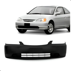 Parachoque Dianteiro Para Civic 2001 2002 2003 1a Linha  Preto