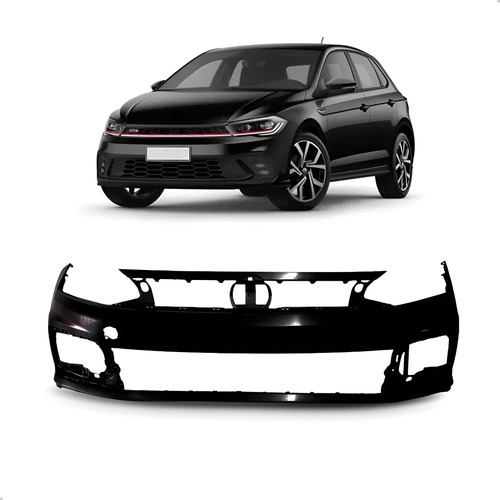 Envolvente Dianteiro Para Polo Virtus 2018 A 2022 1a Linha  Preto