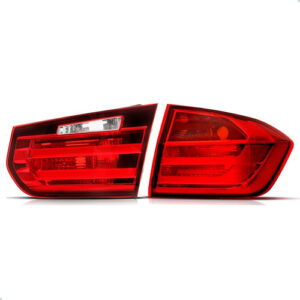 Jogo Sinaleira Bmw S3 320 328 2013 A 2015 Led Canto E Tampa Vermelho