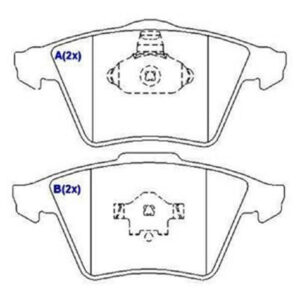 Pastilha Dianteira S40