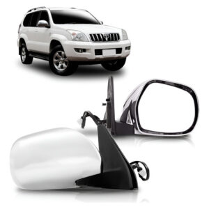 Par Retrovisor Prado 2004 A 2010 Retratil Eletrico Cromado Direito + Esquerdo