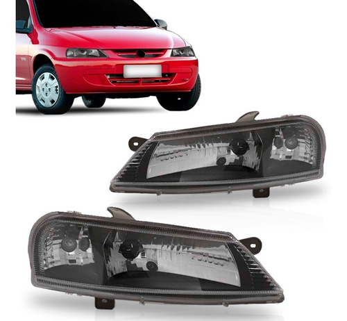 Par Farol Celta  99 00 01 02 03 04 05 06 Máscara Negra Direito E Esquerdo