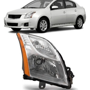 Farol Sentra 10 2011 2012 2013 Foco Simples Cromado 1ª Linha Direito/passageiro