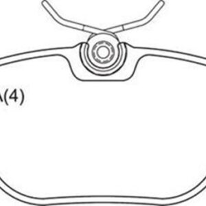 Pastilha Tras Discovery 2.5/4.0 V8 98 /.. Range Rover 94 --