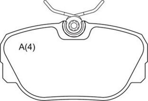 Pastilha Tras Discovery 2.5/4.0 V8 98 /.. Range Rover 94 --