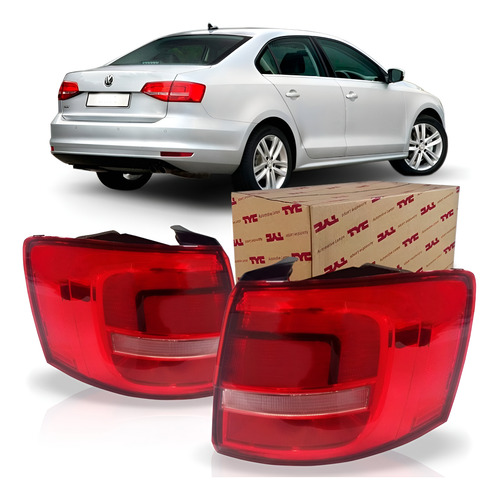 Lanterna Traseira Jetta 2016 2017 Canto Marca 1ª Linha Direito Vermelho