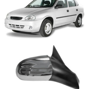 Par Aplique Cromado Retrovisor Corsa 1996 A 2009