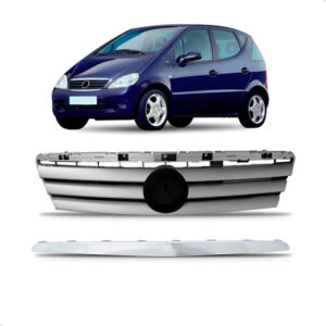 Tela Frontal Classe/cinza C/ Friso Cromado Superior 99/05 Cinza/cromado