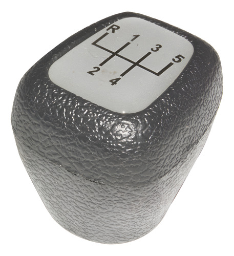 Manopla 5 Marchas Acrilico Prata Monza Kadett Preto