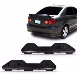 Par Guia Suporte Parachoque Traseiro Corolla 2003 A 2007