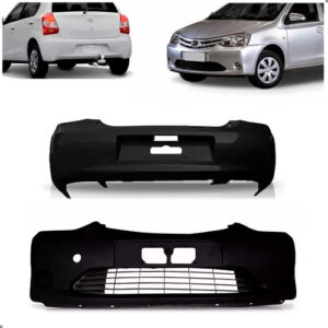 Kit Envolvente Etios Hatch 2012 A 2016 Dianteiro E Traseiro Preto