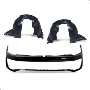 Kit Parachoque Para Polo Track 2023 A 2026 Com Par Parabarro Preto