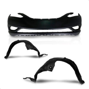 Kit Parachoque Para Sonata 2011 A 2014 C/par De Parabarros Preto