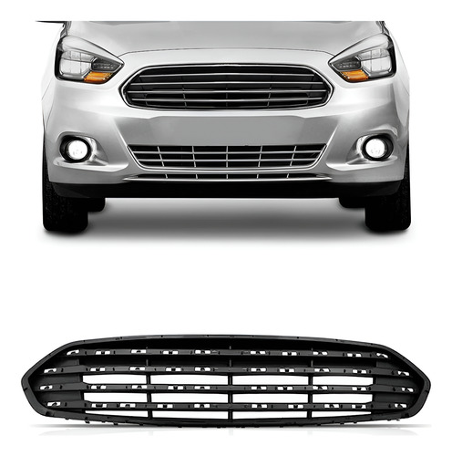 Grade Radiador Ka Sedan Titanium 2019 A 2022 Preta 1a Linha - Preto