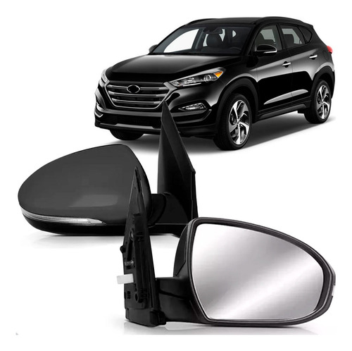Par Retrovisor Externo Tucson 17/2024 Elétrico C/ Sinaleira