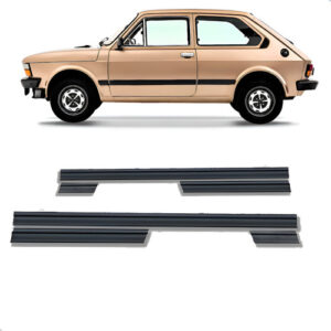 Friso Lateral Para Fiat 147 1976 A 1982 Pointer Perfil Baixo Preto