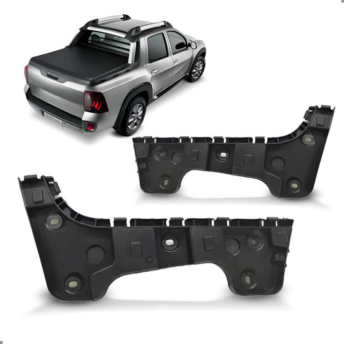 Par Suporte Guia Oroch 2015 A 2022 Parachoque Traseiro