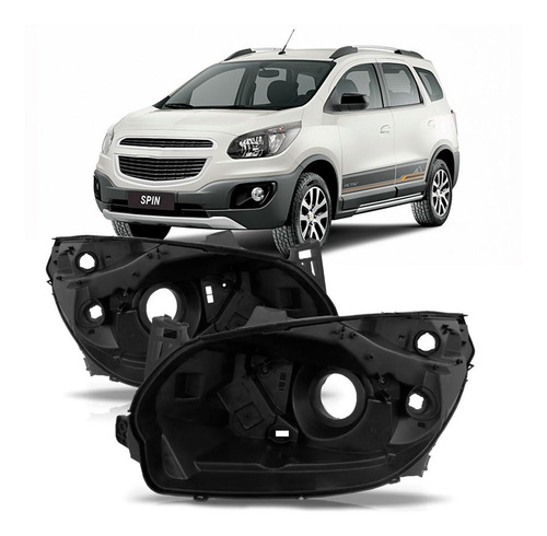 Par Carcaça Farol Spin 2012 2013 2014 2015 2016 Eletrico