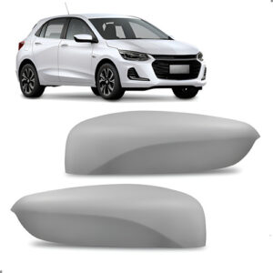 Par Capa Retrovisor Externo Para Onix 2020 A 2025 Com Sensor Ambos Lados